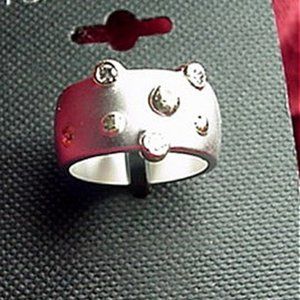 Unusual Style Ring with Crystals Pomona Orian  (6)